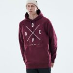 Dope Riided - mehed igapäevane kapuuts Dope 2x-up Burgundia B62VTF297