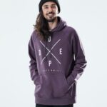 Dope Riided - mehed igapäevane kapuuts Dope 2x-up pleekinud viinamari B62VTF301