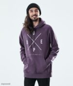 Dope Riided - mehed igapäevane kapuuts Dope 2x-up pleekinud viinamari B62VTF301