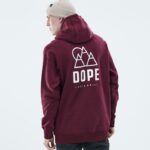 Dope Riided - mehed igapäevane kapuuts Dope kerkima Burgundia B62VTF304