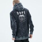 Dope Riided - mehed igapäevane kapuuts Dope peopesa pleegitatud mustaks B62VTF298