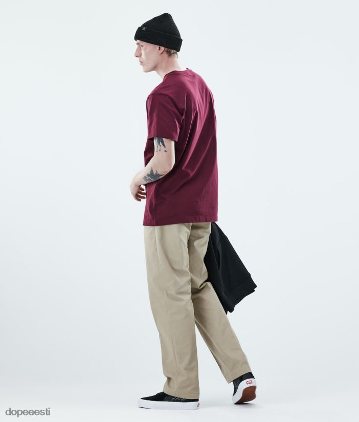 Dope Riided - mehed igapäevane t-särk Dope 2x-up Burgundia B62VTF343 - Image 4
