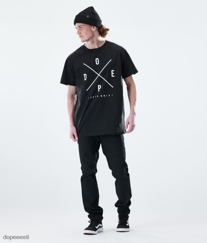 Dope Riided - mehed igapäevane t-särk Dope 2x-up must B62VTF340 - Image 8
