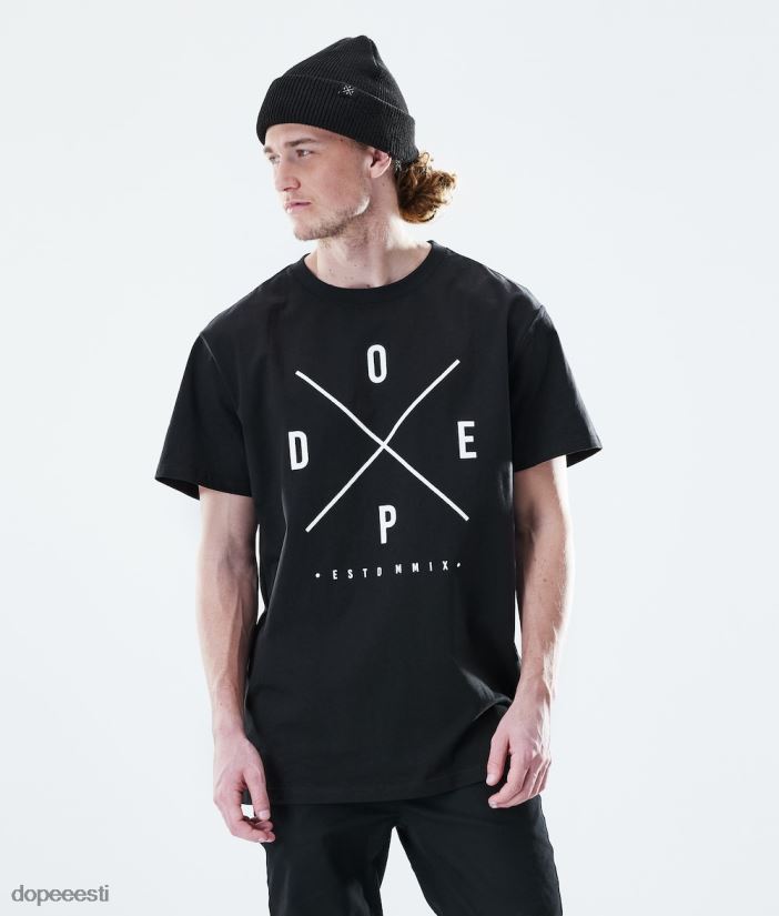 Dope Riided - mehed igapäevane t-särk Dope 2x-up must B62VTF340 - Image 1