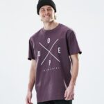 Dope Riided - mehed igapäevane t-särk Dope 2x-up pleekinud viinamari B62VTF361