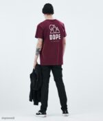 Dope Riided - mehed igapäevane t-särk Dope kerkima Burgundia B62VTF355 - Image 3