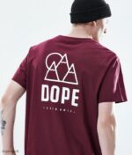 Dope Riided - mehed igapäevane t-särk Dope kerkima Burgundia B62VTF355 - Image 6