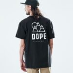 Dope Riided - mehed igapäevane t-särk Dope tõuse mustaks B62VTF358