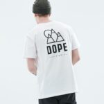 Dope Riided - mehed igapäevane t-särk Dope tõuse valgeks B62VTF365