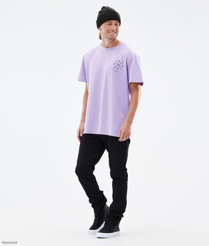 Dope Riided - mehed standardne t-särk Dope 2x üles pleekinud violetne B62VTF348 - Image 2