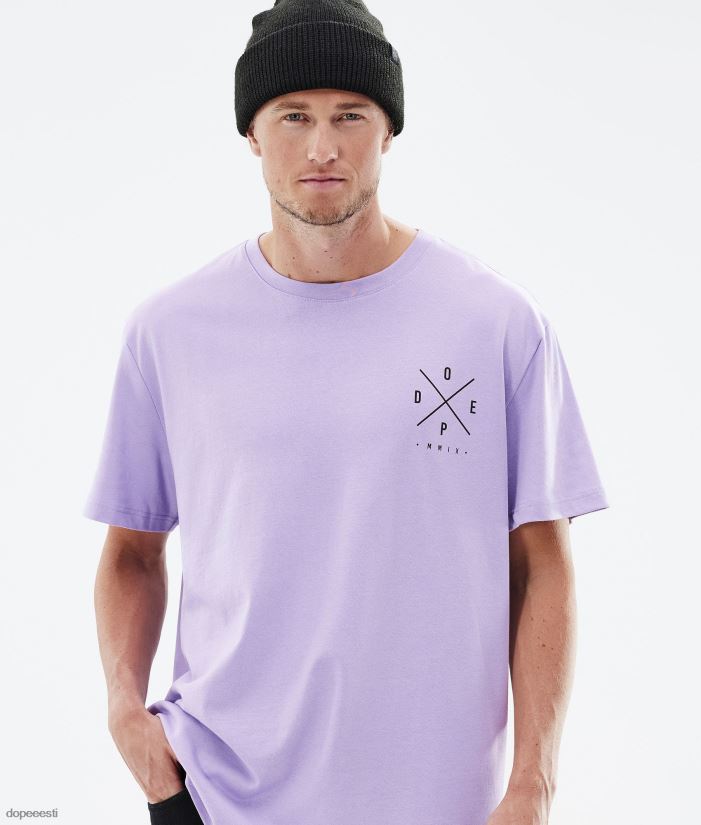 Dope Riided - mehed standardne t-särk Dope 2x üles pleekinud violetne B62VTF348 - Image 3