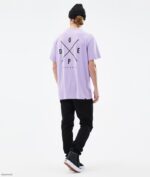 Dope Riided - mehed standardne t-särk Dope 2x üles pleekinud violetne B62VTF348 - Image 4