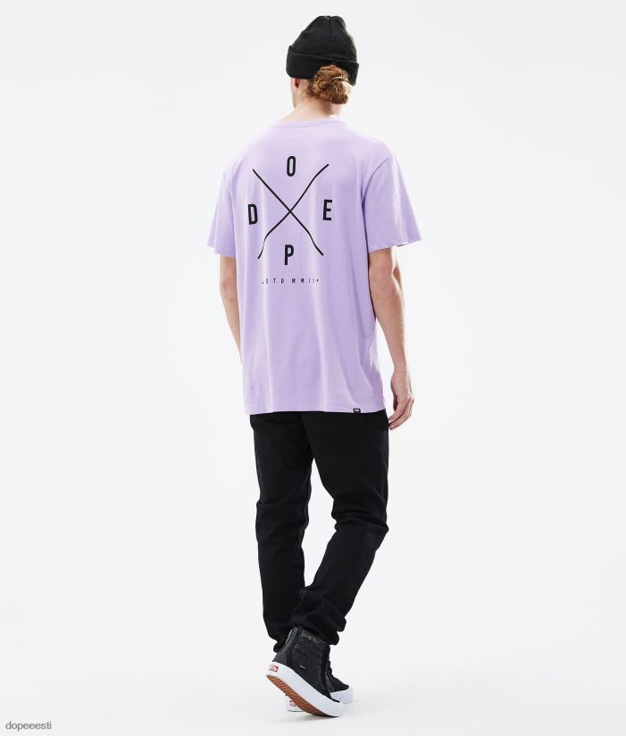 Dope Riided - mehed standardne t-särk Dope 2x üles pleekinud violetne B62VTF348 - Image 4
