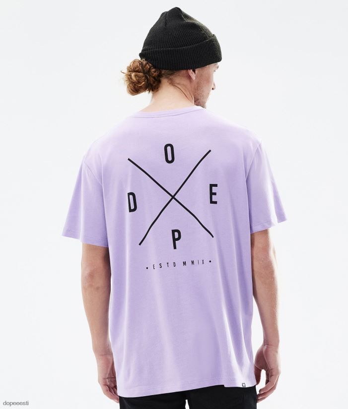 Dope Riided - mehed standardne t-särk Dope 2x üles pleekinud violetne B62VTF348 - Image 1