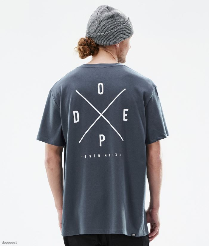 Dope Riided - mehed standardne t-särk Dope 2x-up metallist sinine B62VTF360 - Image 1