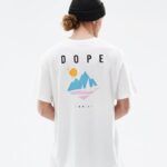 Dope Riided - mehed standardne t-särk Dope mänd valge B62VTF341