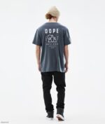 Dope Riided - mehed standardne t-särk Dope tipp metallist sinine B62VTF356 - Image 7
