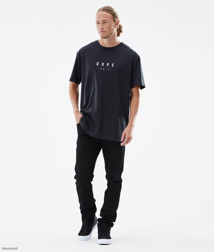 Dope Riided - mehed standardne t-särk Dope tipp must B62VTF342 - Image 5