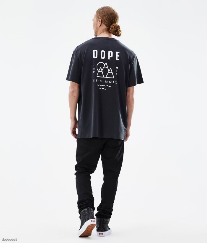 Dope Riided - mehed standardne t-särk Dope tipp must B62VTF362 - Image 7