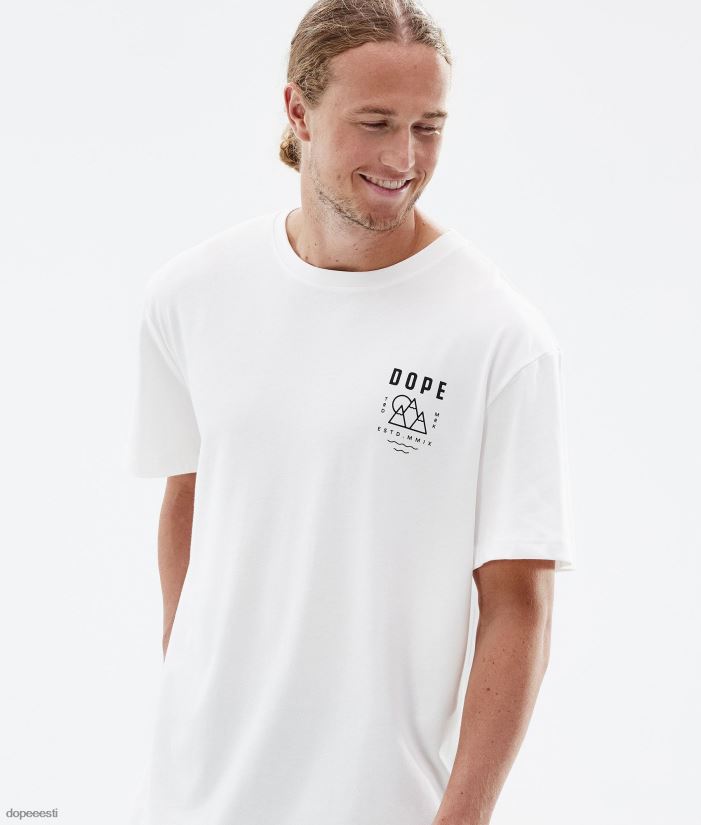 Dope Riided - mehed standardne t-särk Dope tipp valge B62VTF346 - Image 3