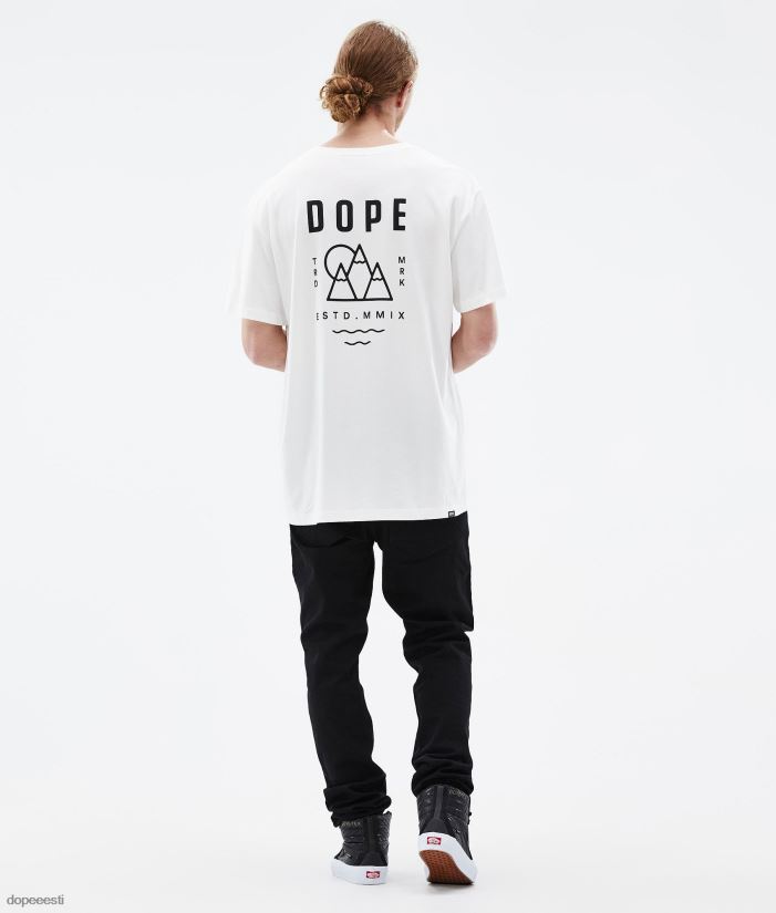 Dope Riided - mehed standardne t-särk Dope tipp valge B62VTF346 - Image 7