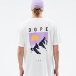 Dope Riided - mehed standardne t-särk Dope tipp valge B62VTF353