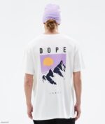 Dope Riided - mehed standardne t-särk Dope tipp valge B62VTF353