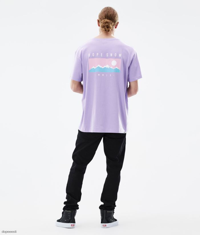 Dope Riided - mehed standardne t-särk Dope vahemik tuhmunud violetne B62VTF347 - Image 4