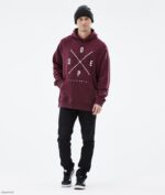 Dope Riided - mehed tavaline kapuuts Dope 2x-up Burgundia B62VTF302 - Image 4