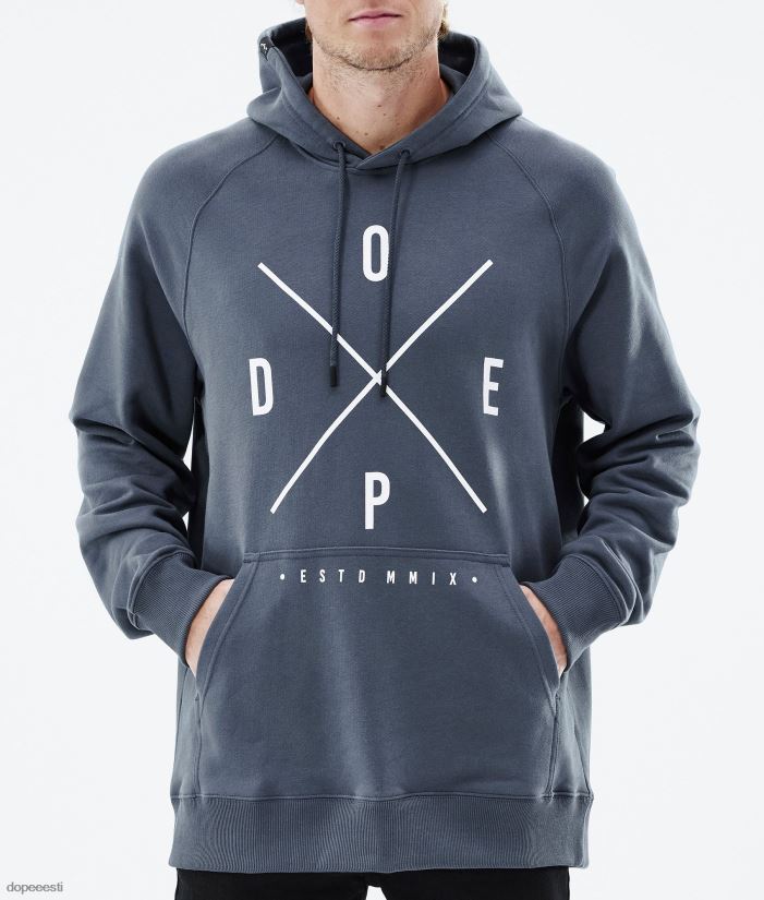 Dope Riided - mehed tavaline kapuuts Dope 2x-up metallist sinine B62VTF290 - Image 6
