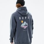 Dope Riided - mehed tavaline kapuuts Dope männi metallist sinine B62VTF286