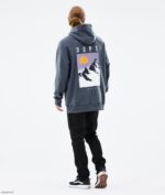 Dope Riided - mehed tavaline kapuuts Dope tipp metallist sinine B62VTF288 - Image 8