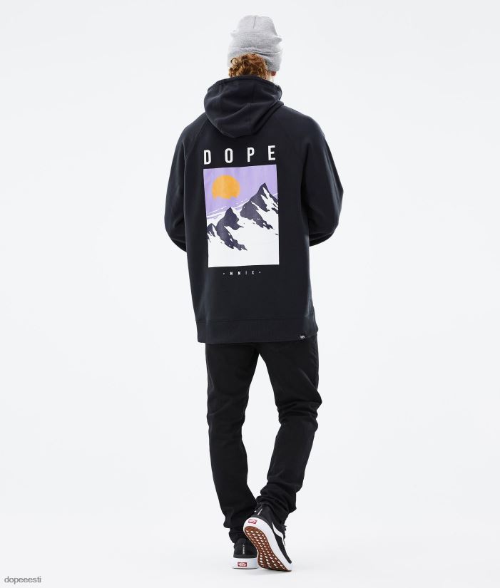 Dope Riided - mehed tavaline kapuuts Dope tipp must B62VTF282 - Image 4