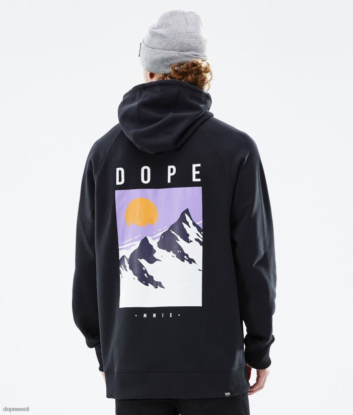 Dope Riided - mehed tavaline kapuuts Dope tipp must B62VTF282 - Image 1