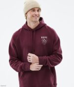 Dope Riided - mehed tavaline kapuuts Dope tippkohtumine Burgundia B62VTF303 - Image 3