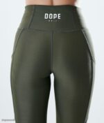 Dope Riided - naised kõrged tehnilised säärised Dope oliiviroheline B62VTF774 - Image 6