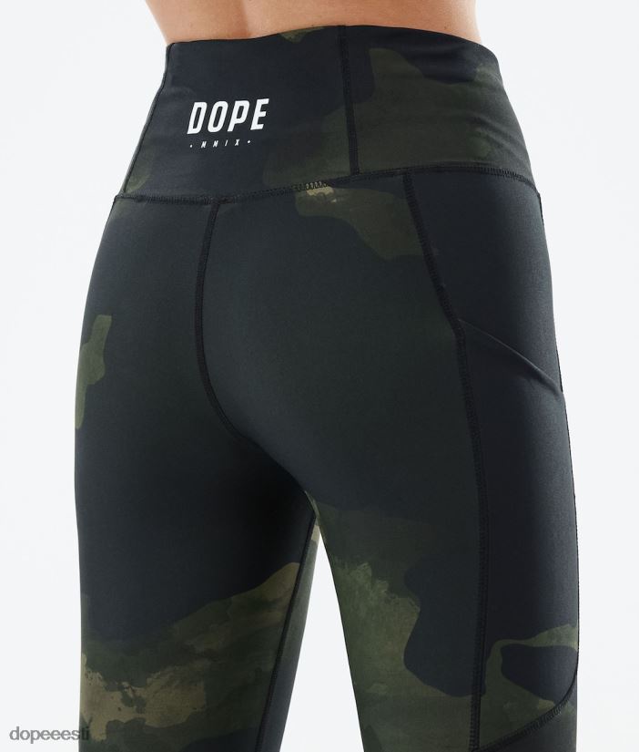 Dope Riided - naised kõrged tehnilised säärised Dope roheline kamu B62VTF766 - Image 7