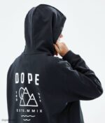 Dope Riided - naised ozed w kapuutsiga Dope must B62VTF861 - Image 3