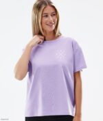 Dope Riided - naised standardne w t-särk Dope 2x üles pleekinud violetne B62VTF896 - Image 3