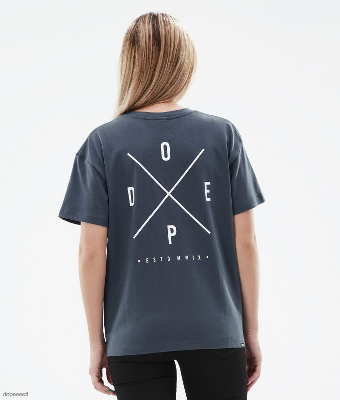 Dope Riided - naised standardne w t-särk Dope 2x-up metallist sinine B62VTF899 - Image 1