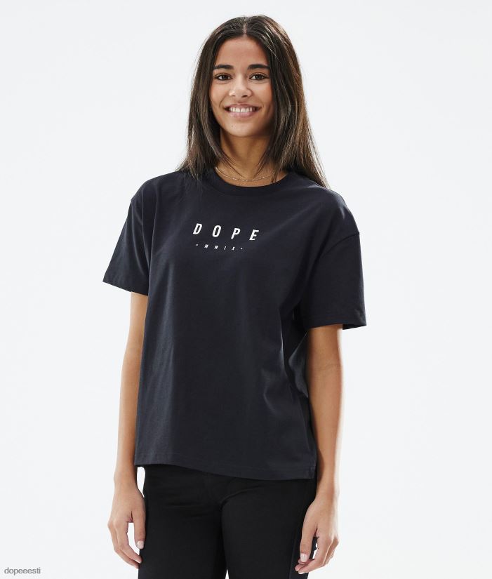 Dope Riided - naised standardne w t-särk Dope tipp must B62VTF875 - Image 3