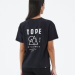 Dope Riided - naised standardne w t-särk Dope tipp must B62VTF891
