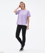Dope Riided - naised standardne w t-särk Dope tippkohtumine pleekinud violetne B62VTF897 - Image 5
