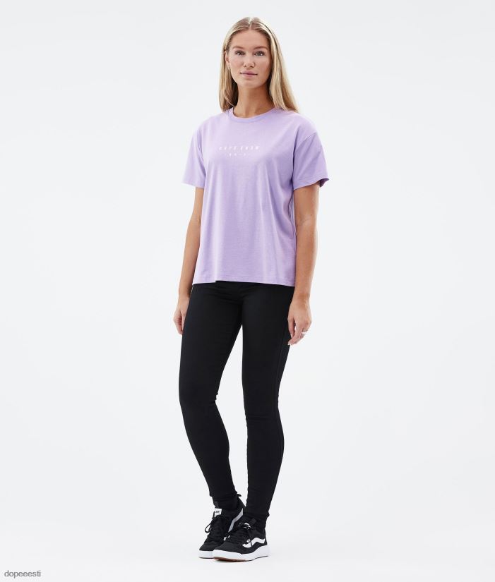 Dope Riided - naised standardne w t-särk Dope vahemik tuhmunud violetne B62VTF890 - Image 5