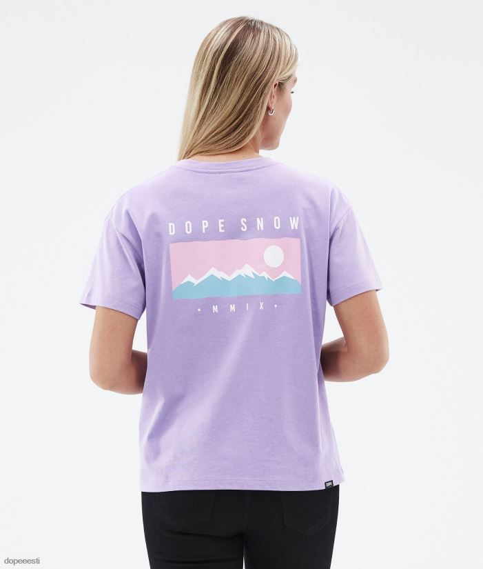 Dope Riided - naised standardne w t-särk Dope vahemik tuhmunud violetne B62VTF890 - Image 1