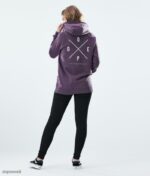 Dope Riided - naised tavaline kapuuts Dope 2x-up pleekinud viinamari B62VTF871 - Image 5