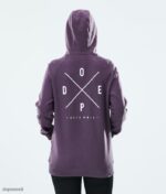 Dope Riided - naised tavaline kapuuts Dope 2x-up pleekinud viinamari B62VTF871 - Image 7