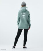Dope Riided - naised tavaline kapuuts Dope palm pleekinud roheliseks B62VTF873 - Image 3