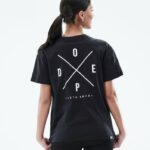 Dope Riided - naised tavaline t-särk Dope 2x-up must B62VTF881