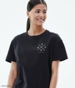 Dope Riided - naised tavaline t-särk Dope 2x-up must B62VTF881 - Image 3